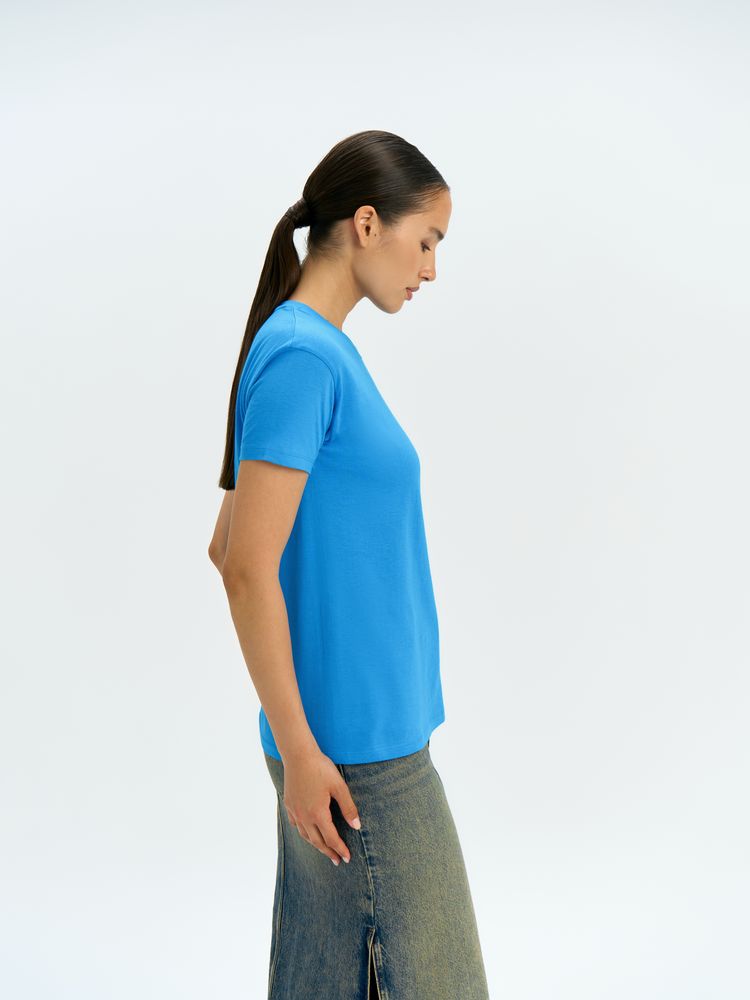 Футболка унисекс Regent 150, ярко-бирюзовая — изображение 12