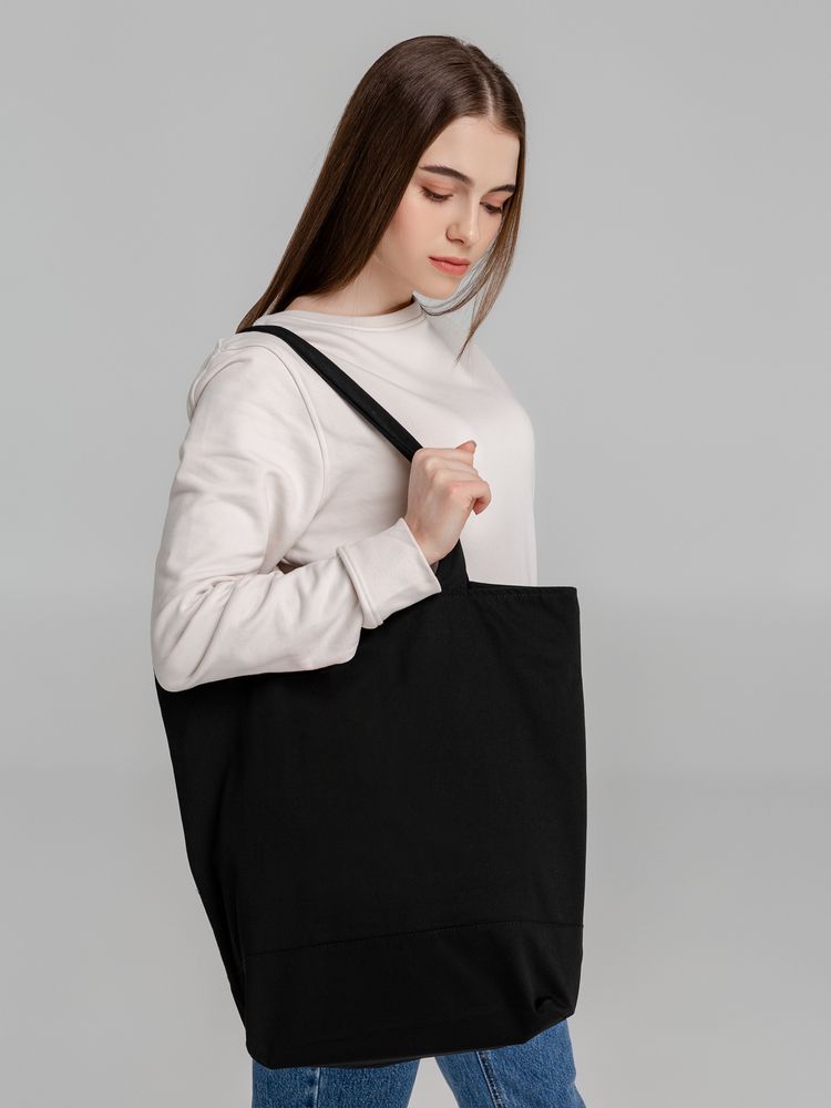 Сумка для покупок на молнии Shopaholic Zip, черная — изображение 6