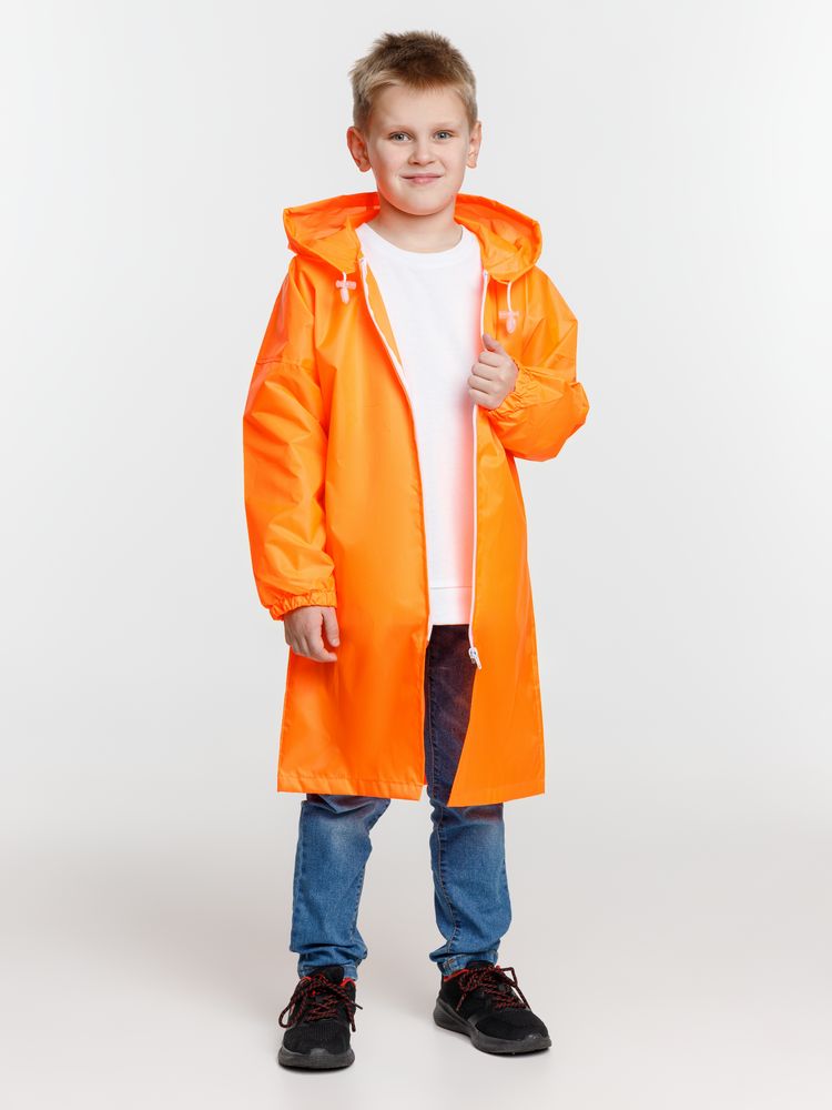 Дождевик детский Rainman Kids, оранжевый неон — изображение 7