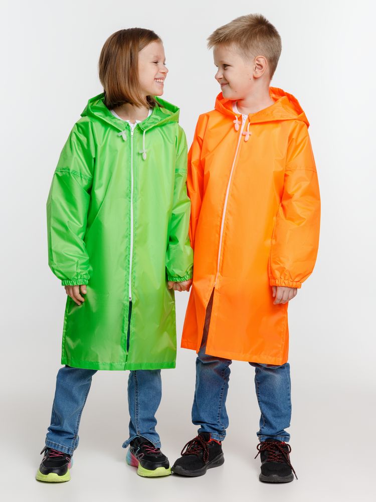 Дождевик детский Rainman Kids, оранжевый неон — изображение 9