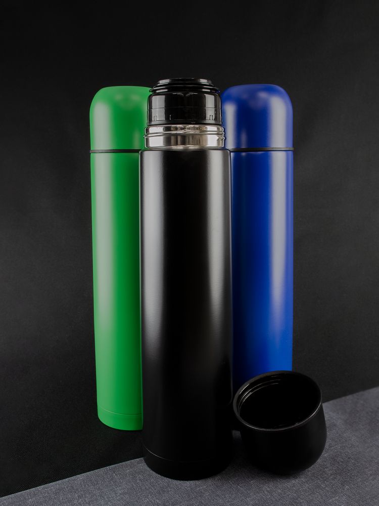 Термос Ammo 1000, синий — изображение 9