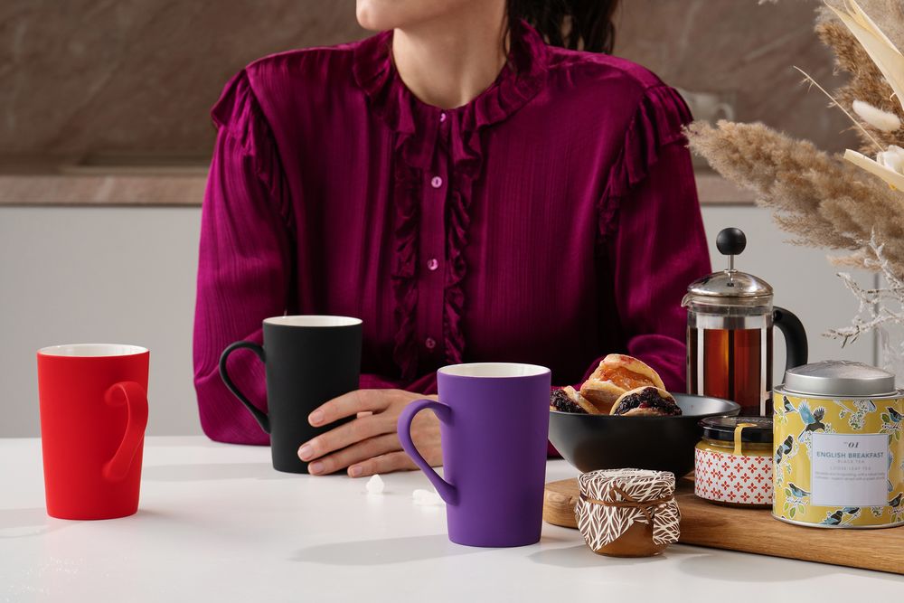 Кружка Best Noon c покрытием софт-тач, синяя — изображение 4