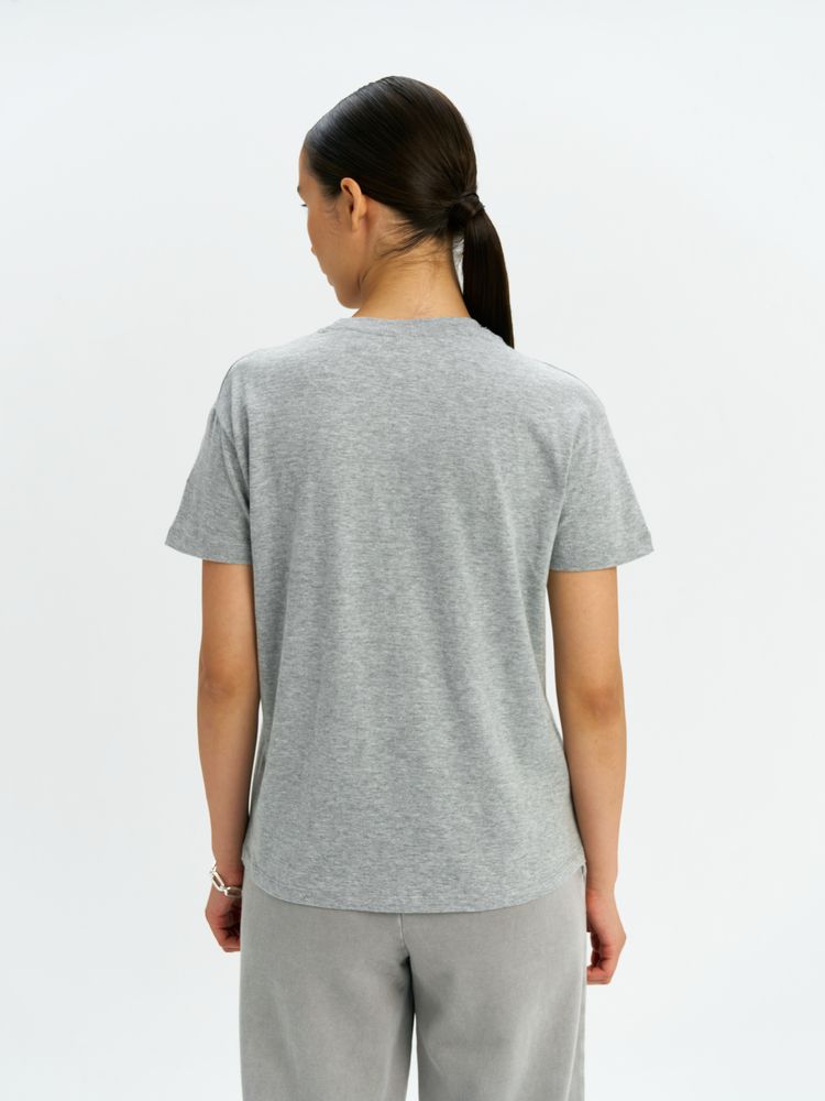 Футболка унисекс Regent 150, серый меланж — изображение 12