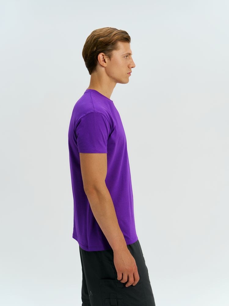 Футболка унисекс Regent 150, темно-фиолетовая — изображение 6