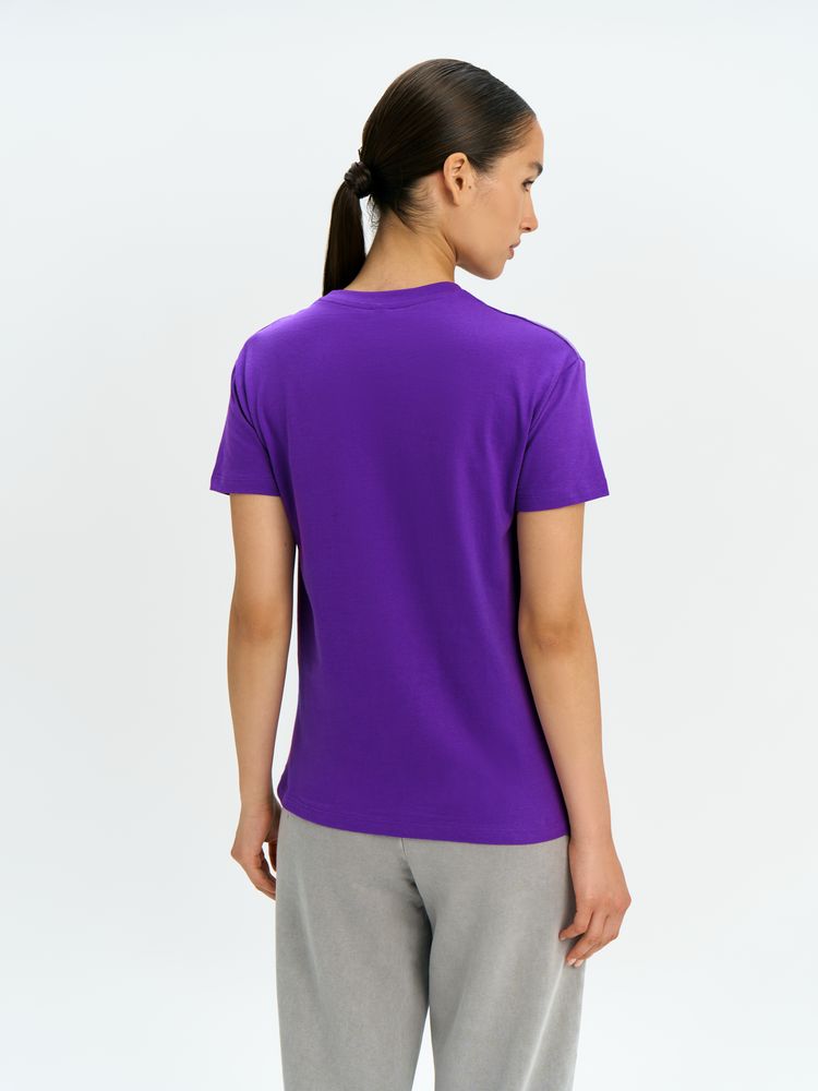 Футболка унисекс Regent 150, темно-фиолетовая — изображение 12