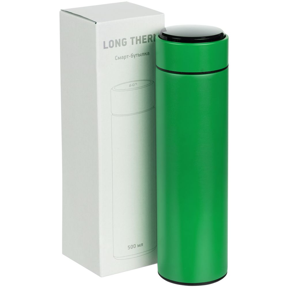 Смарт-бутылка с заменяемой батарейкой Long Therm, зеленая — изображение 9