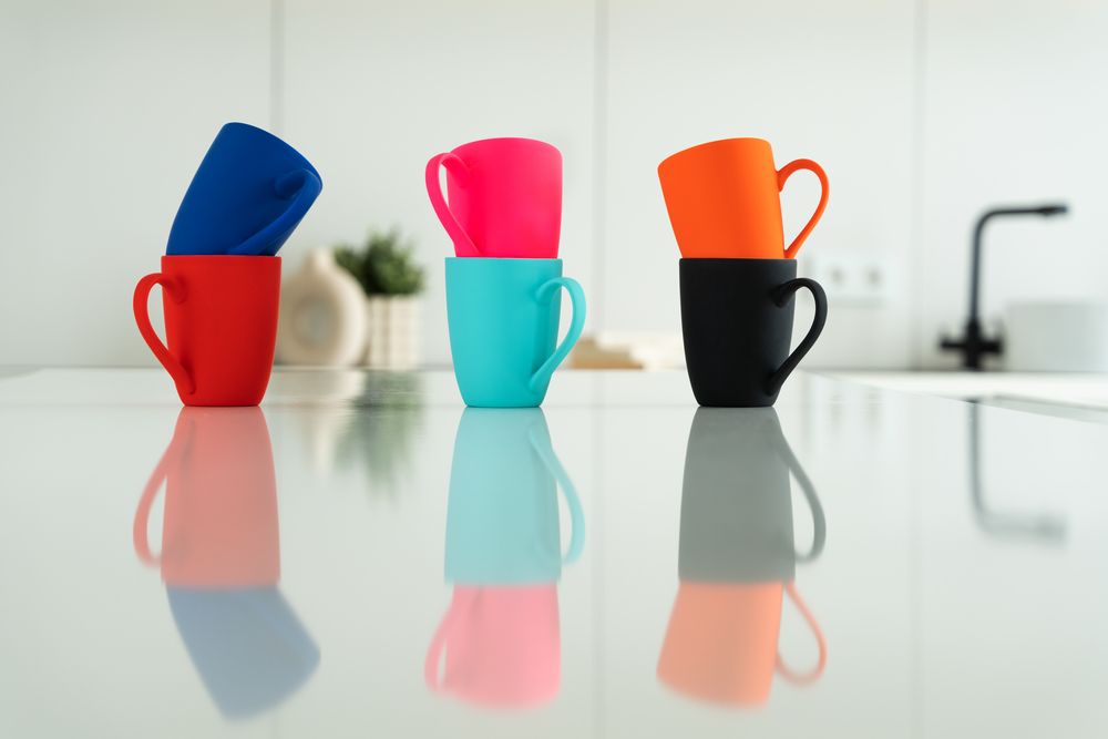 Кружка Good Morning с покрытием софт-тач, голубая — изображение 4