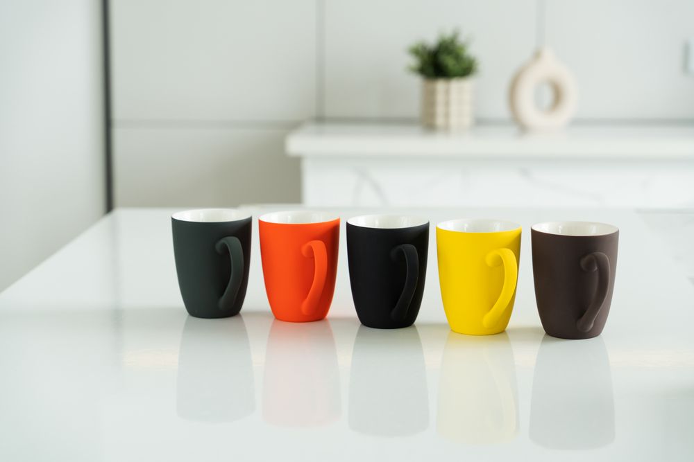 Кружка Good Morning с покрытием софт-тач, оранжевая — изображение 4