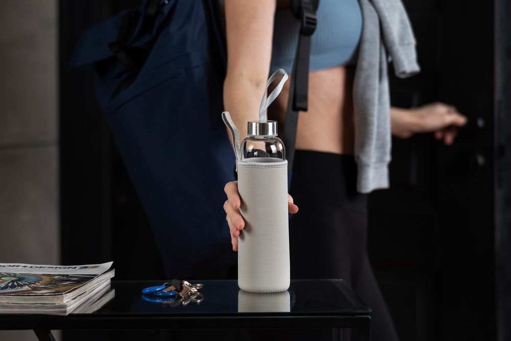 Бутылка для воды Sleeve Ace, серая — изображение 7