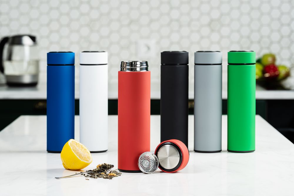 Термос с ситечком Percola, серый — изображение 9