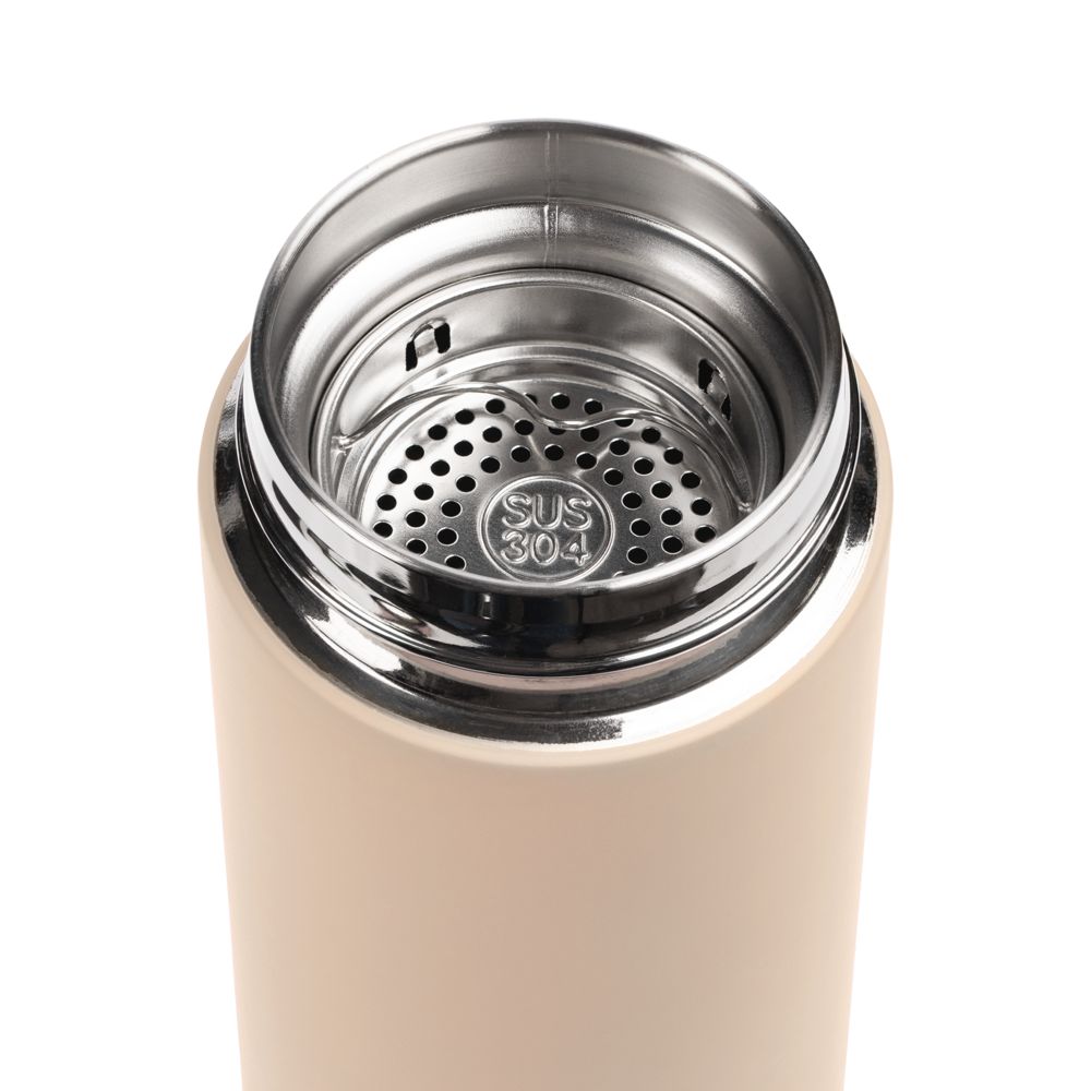 Термос с ситечком Percola, бежевый — изображение 4