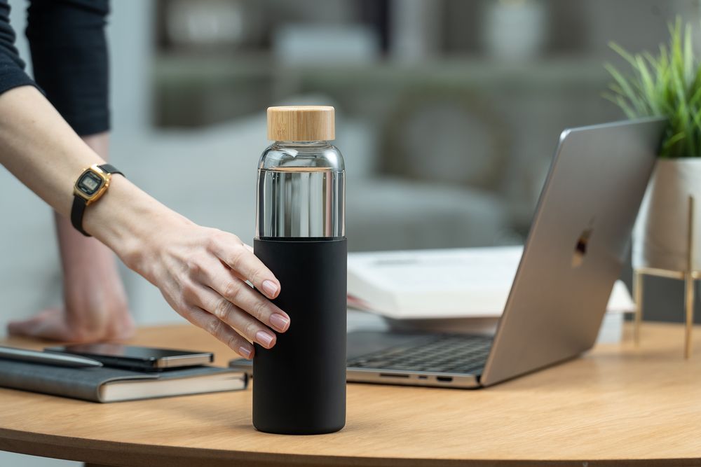 Бутылка для воды Onflow, черная — изображение 9