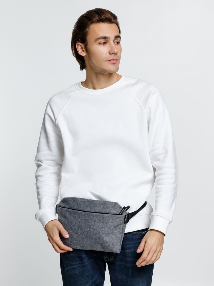 Поясная сумка Remark L, серая — изображение 13