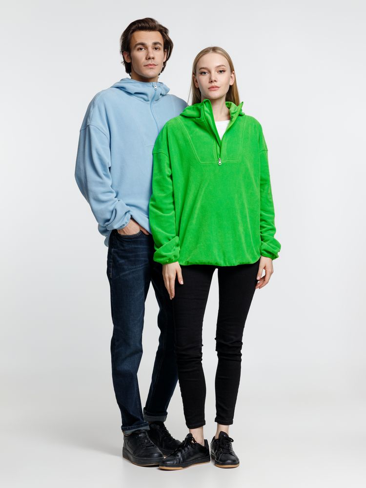 Анорак флисовый унисекс Fliska, голубой — изображение 12