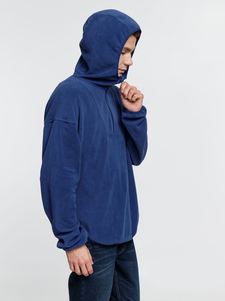 Анорак флисовый унисекс Fliska, темно-синий — изображение 9