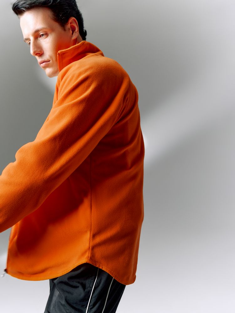 Куртка флисовая унисекс Fliska, оранжевая — изображение 18