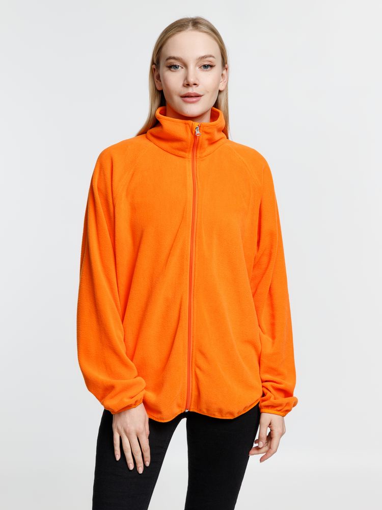 Куртка флисовая унисекс Fliska, оранжевая — изображение 13