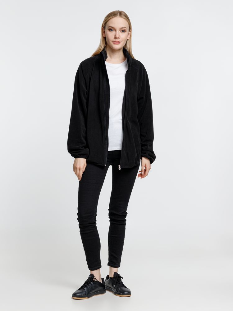 Куртка флисовая унисекс Fliska, черная — изображение 11