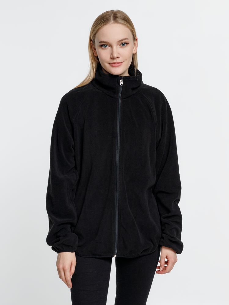 Куртка флисовая унисекс Fliska, черная — изображение 8