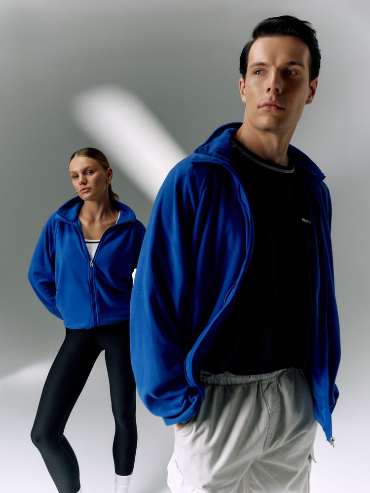 Куртка флисовая унисекс Fliska, ярко-синяя — изображение 15