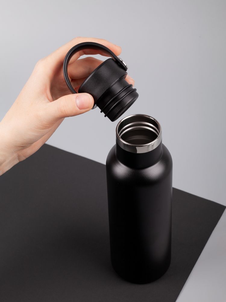 Термобутылка Bidon, черная — изображение 11