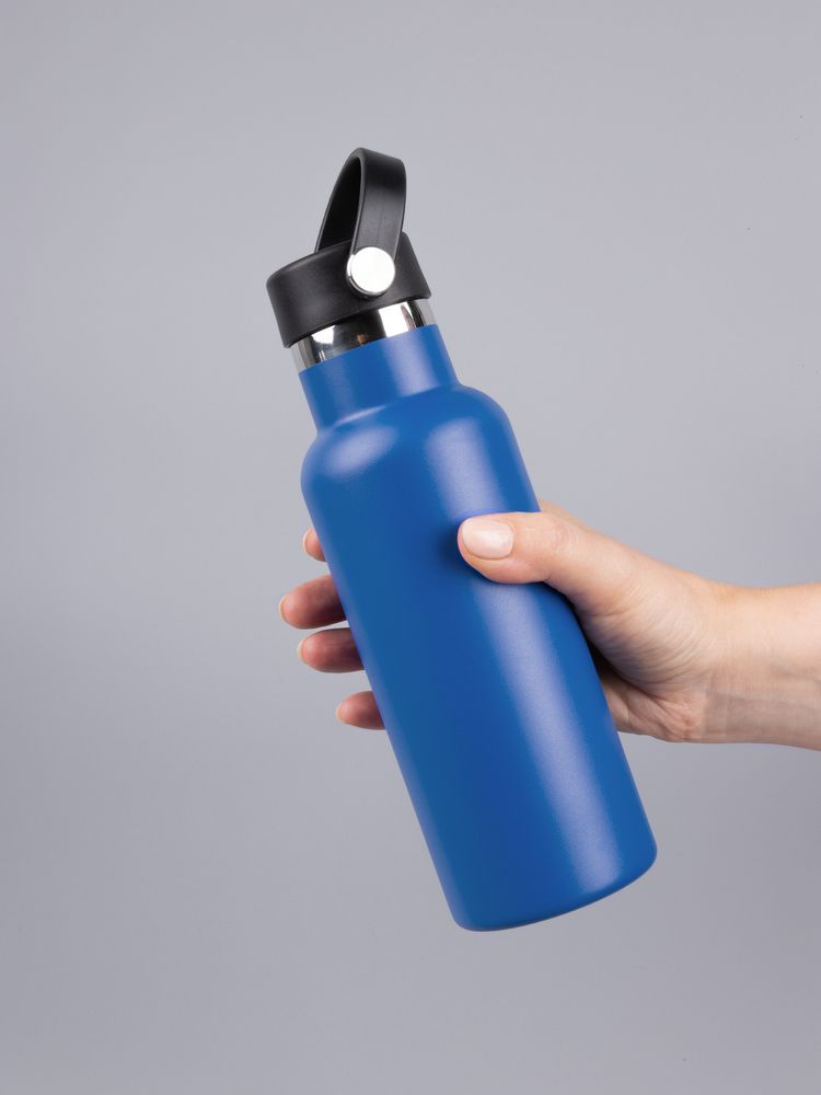 Термобутылка Bidon, синяя — изображение 11