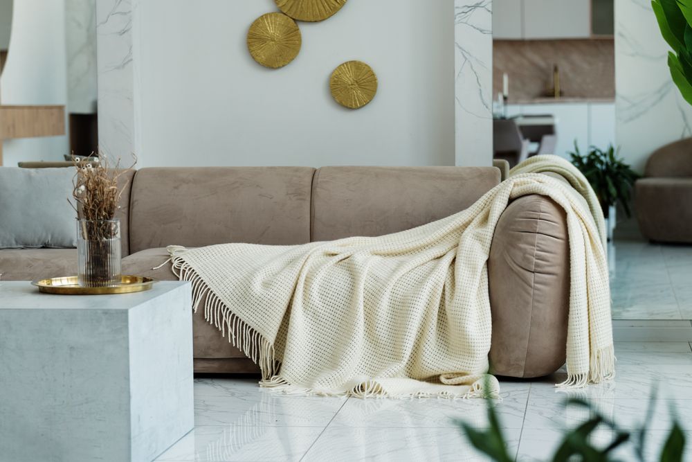 Плед «Онега XL», бежевый — изображение 9