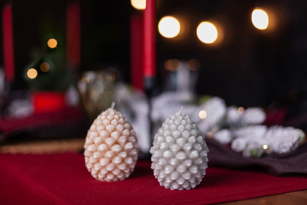 Свеча Homemate Cone, серая — изображение 6