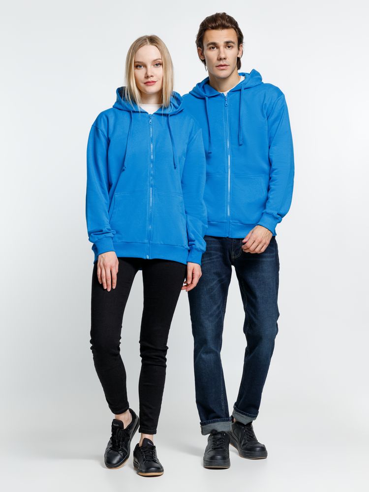 Толстовка на молнии с капюшоном Siverga 2.0, бирюзовая — изображение 15