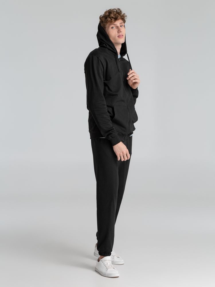 Толстовка на молнии с капюшоном Siverga 2.0, черная — изображение 9