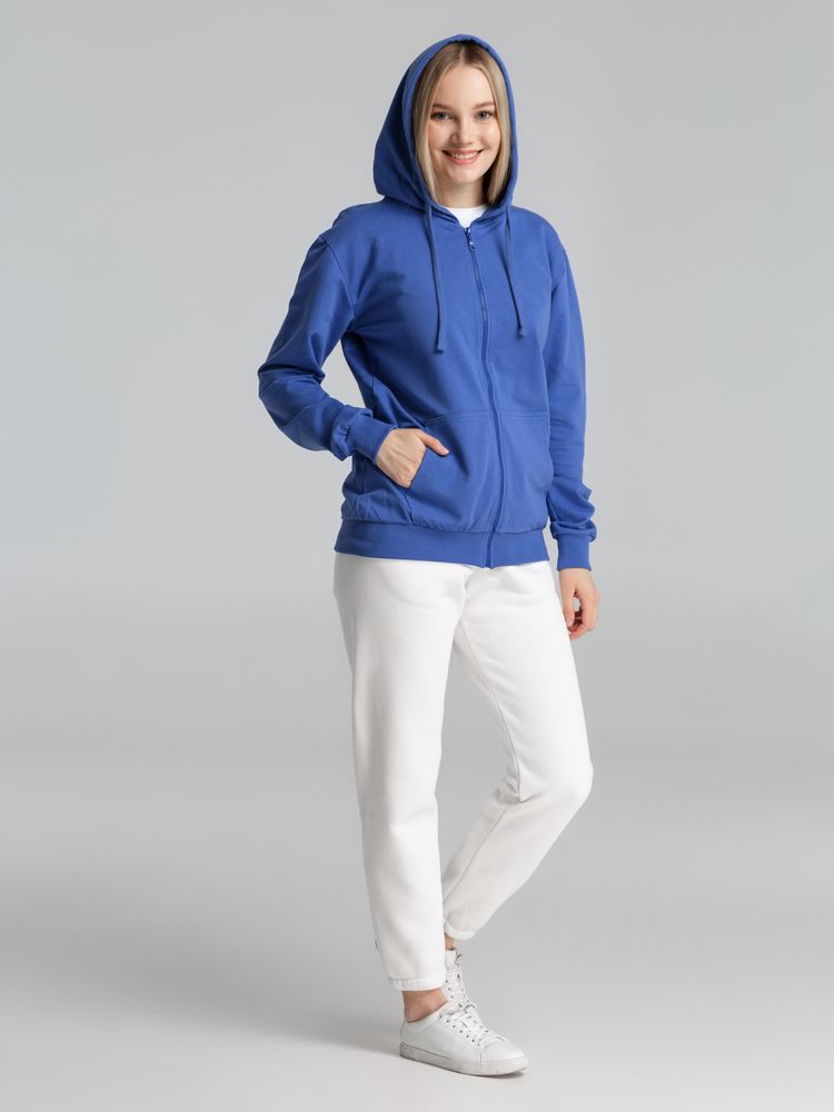 Толстовка на молнии с капюшоном Siverga 2.0, ярко-синяя — изображение 14