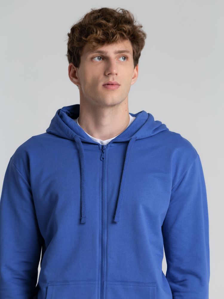 Толстовка на молнии с капюшоном Siverga 2.0, ярко-синяя — изображение 8