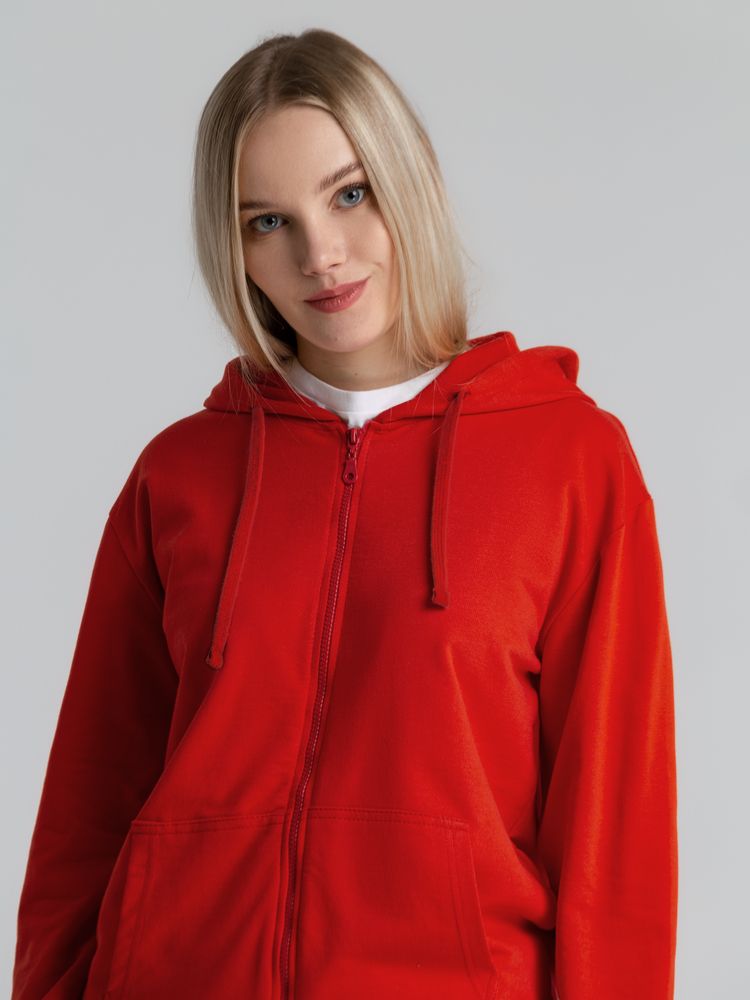 Толстовка на молнии с капюшоном Siverga 2.0, красная — изображение 8