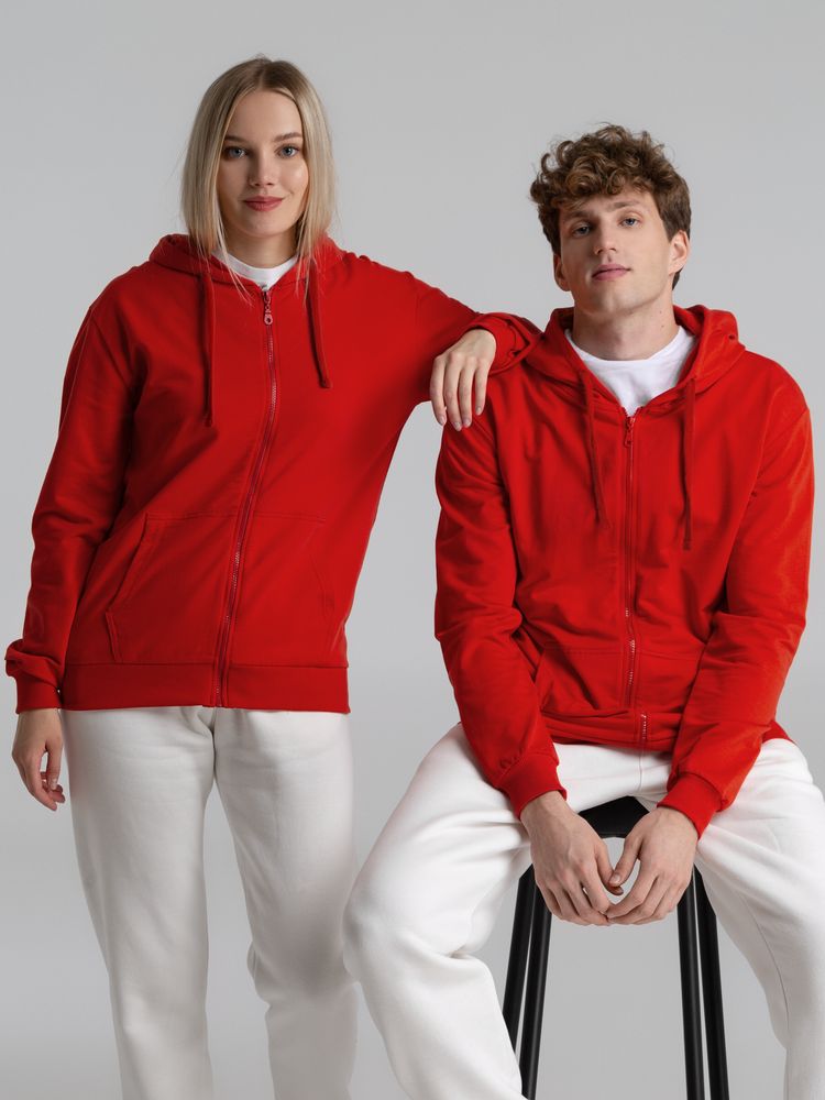 Толстовка на молнии с капюшоном Siverga 2.0, красная — изображение 13
