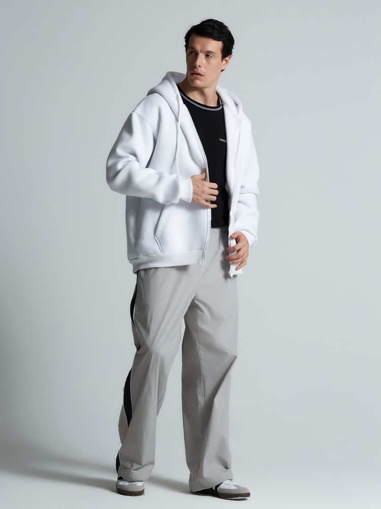 Толстовка на молнии с капюшоном Siverga 2.0, белая — изображение 12