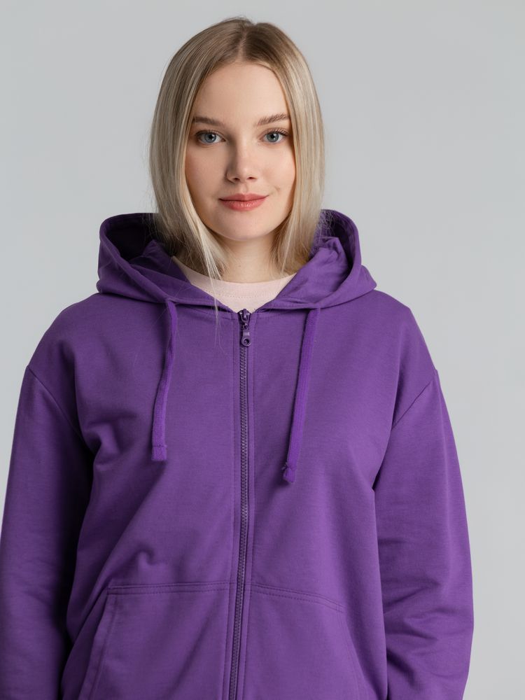 Толстовка на молнии с капюшоном Siverga 2.0, фиолетовая — изображение 11