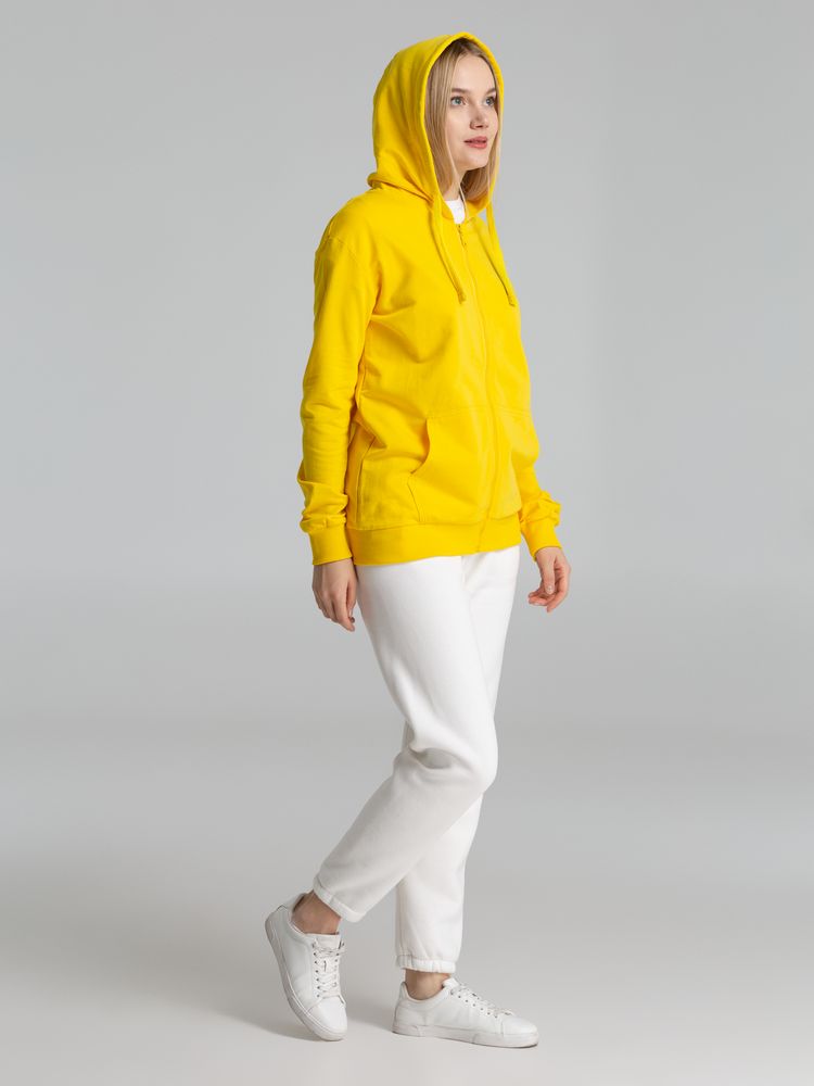 Толстовка на молнии с капюшоном Siverga 2.0, желтая — изображение 12