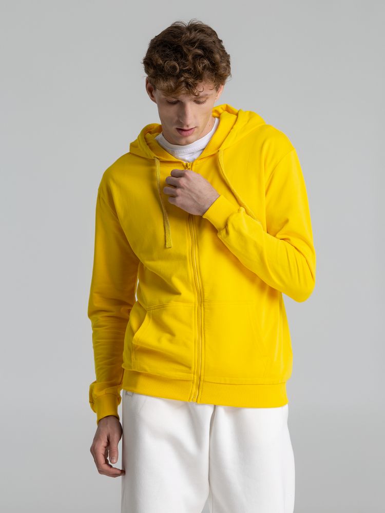 Толстовка на молнии с капюшоном Siverga 2.0, желтая — изображение 7