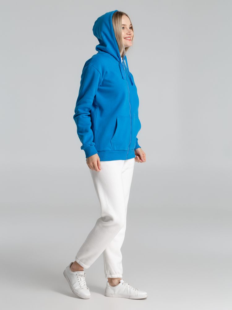 Толстовка на молнии с капюшоном Siverga Heavy 2.0, бирюзовая — изображение 13
