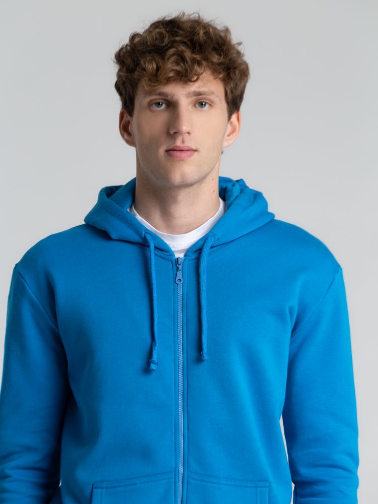 Толстовка на молнии с капюшоном Siverga Heavy 2.0, бирюзовая — изображение 9