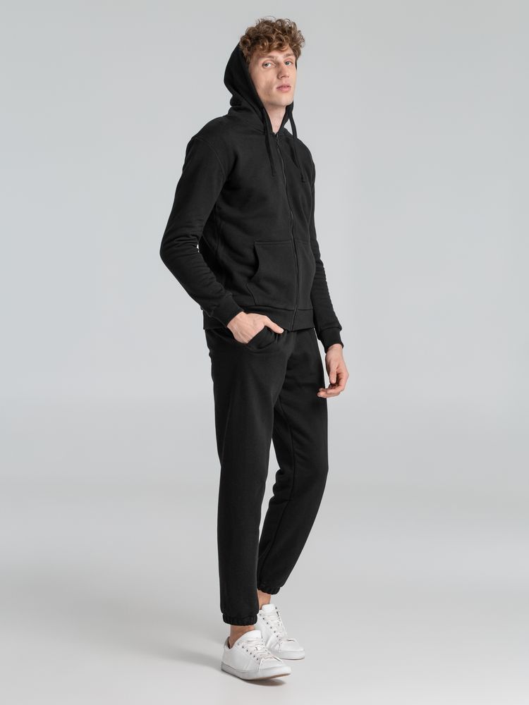 Толстовка на молнии с капюшоном Siverga Heavy 2.0, черная — изображение 10