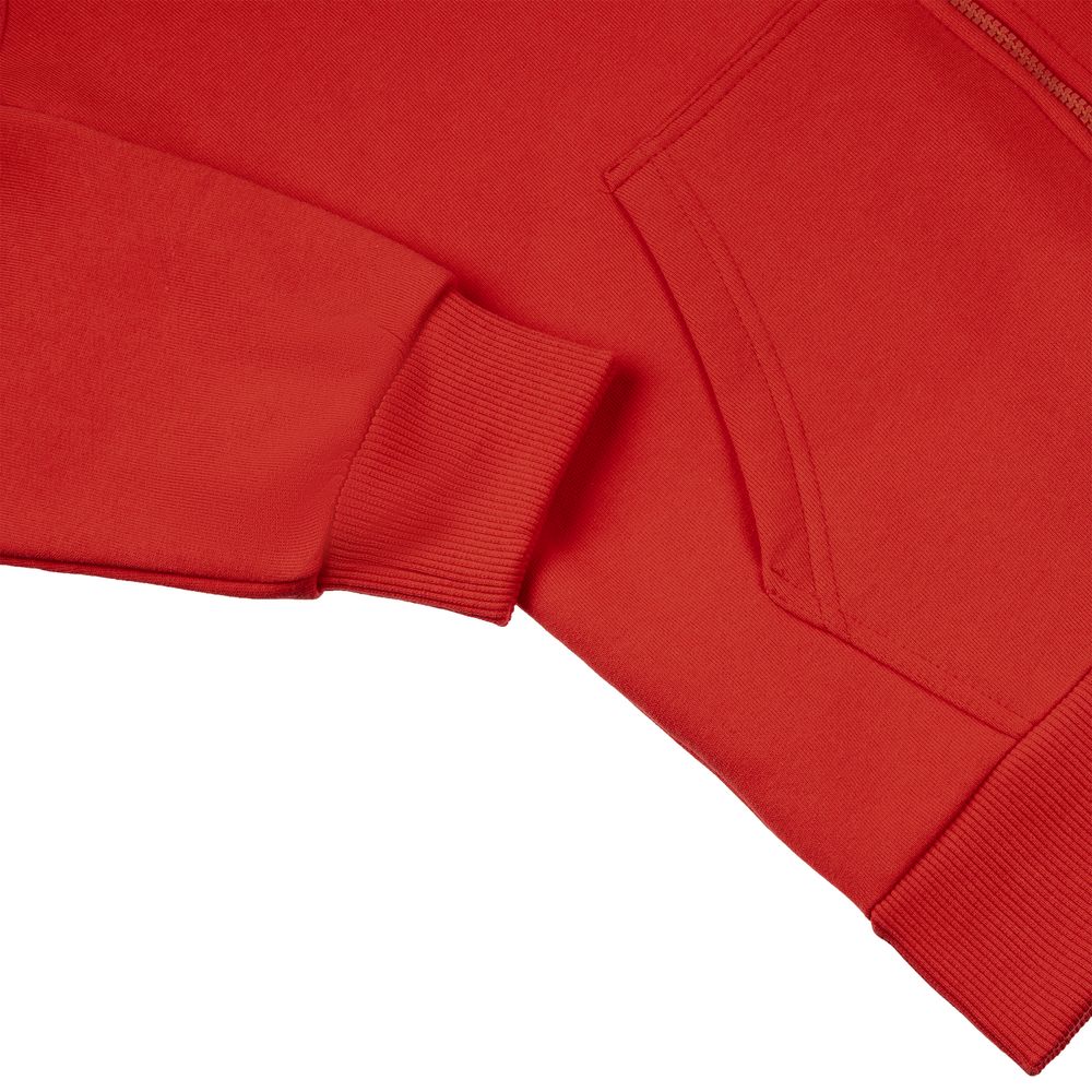 Толстовка на молнии с капюшоном Siverga Heavy 2.0, красная — изображение 4