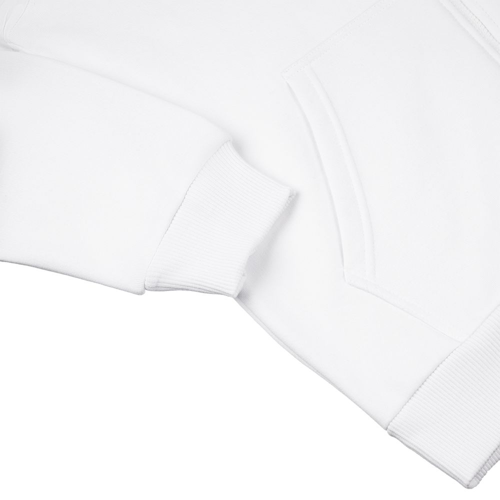 Толстовка на молнии с капюшоном Siverga Heavy 2.0, белая — изображение 4