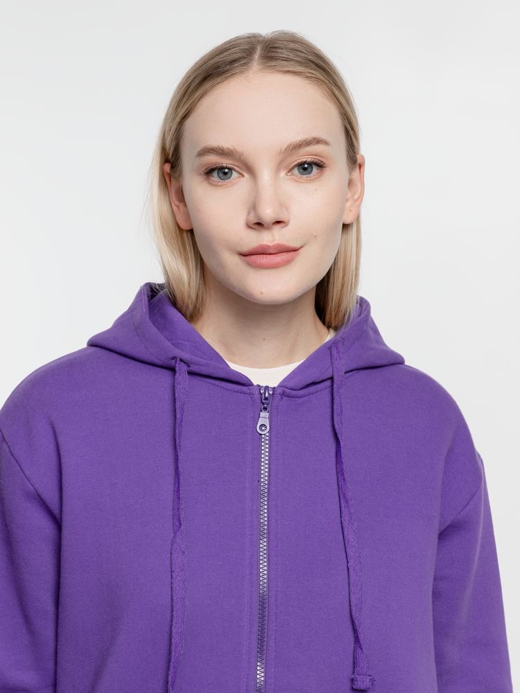 Толстовка на молнии с капюшоном Siverga Heavy 2.0, фиолетовая — изображение 11