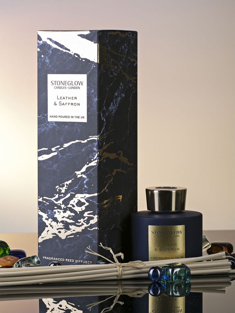 Диффузор Stoneglow Candles, древесина, кожа, шафран — изображение 4