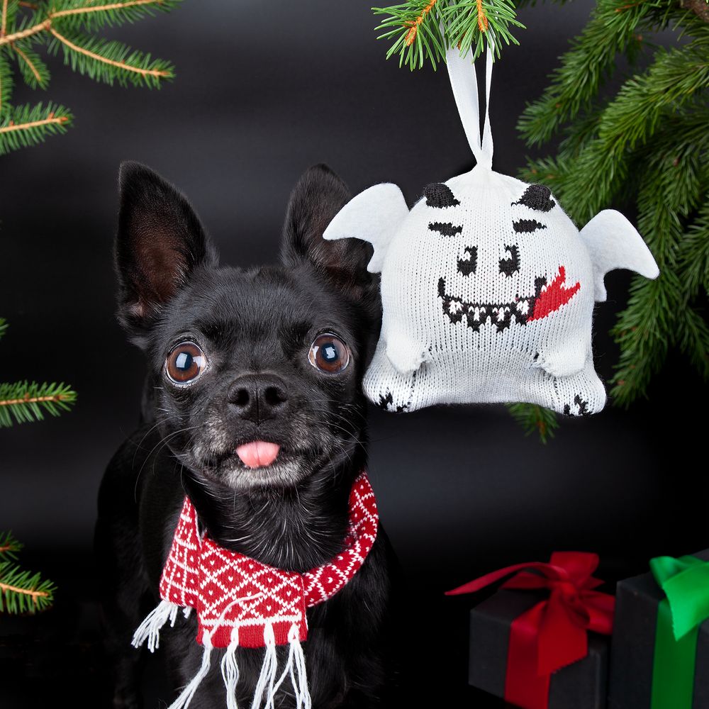 Елочный шар «Дракон», белый — изображение 7