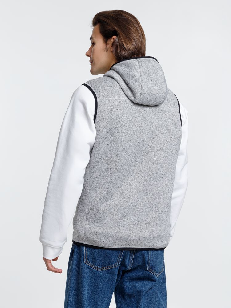 Жилет с капюшоном унисекс Gotland, серый — изображение 9