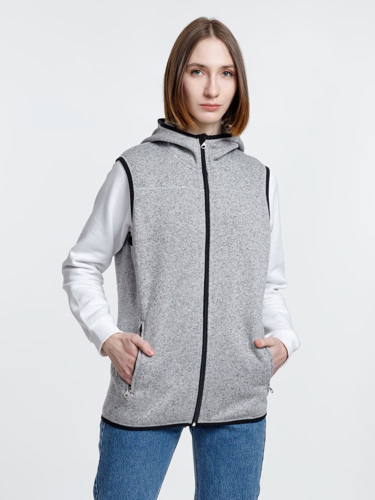 Жилет с капюшоном унисекс Gotland, серый — изображение 13