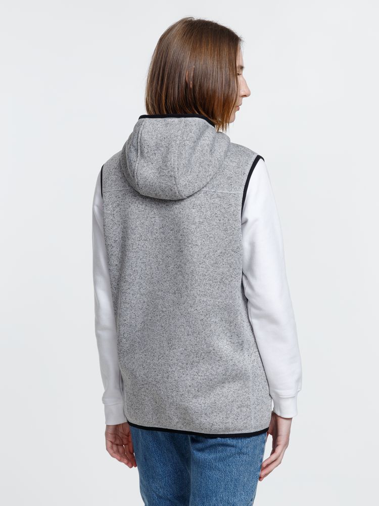 Жилет с капюшоном унисекс Gotland, серый — изображение 16