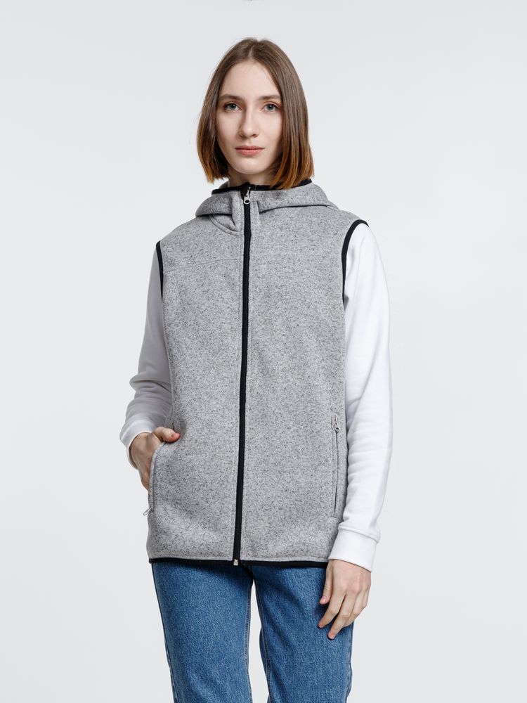 Жилет с капюшоном унисекс Gotland, серый — изображение 14